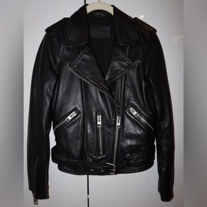 All Saints Leather Jacket (size US 2)